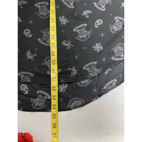 Harry Potter Hogwarts Logo Semi Sheer V Neck Blouse 4 - Picture 6 of 7